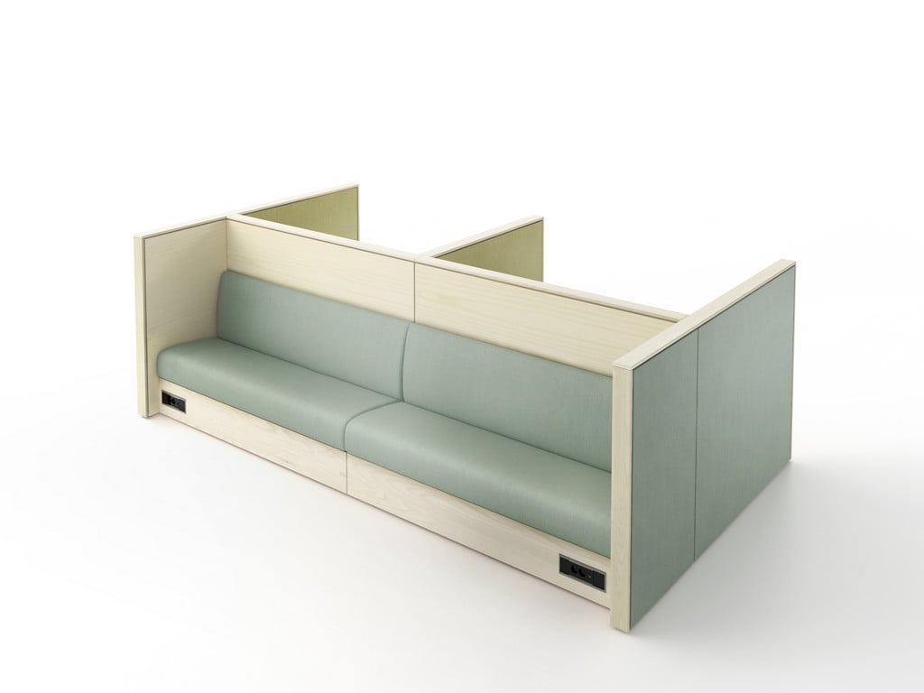 Produktvisualisering 3D Visualisering E5 Work Sofa Soffa Kontorsmöbel Kontorsmöbler Koncept